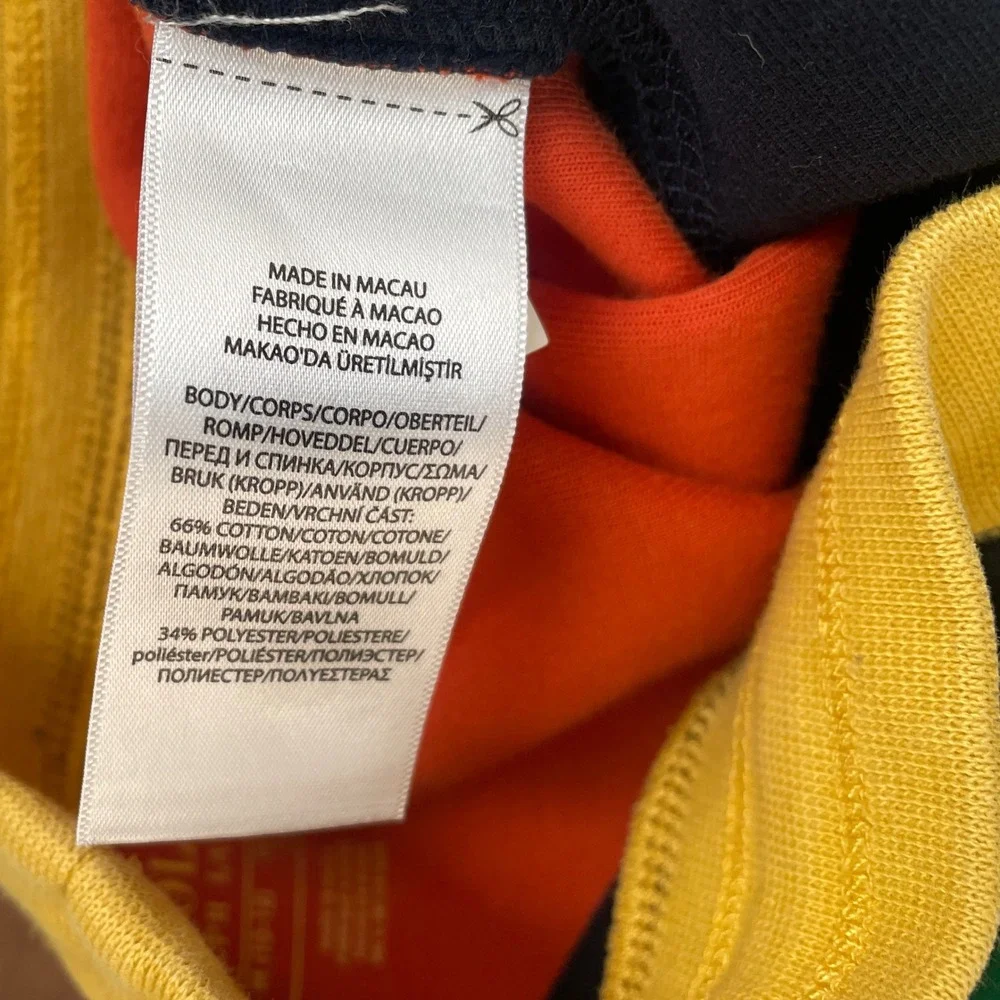 Polo Ralph Lauren Kids Colorblock Joggers Navy‎ Green Orange Yellow Size M 10-12